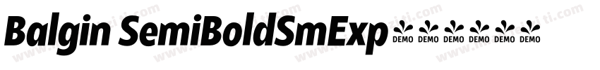 Balgin SemiBoldSmExp字体转换